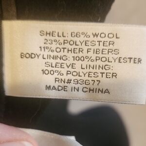 Liz Claiborne Black Trench Coat Additional Photos